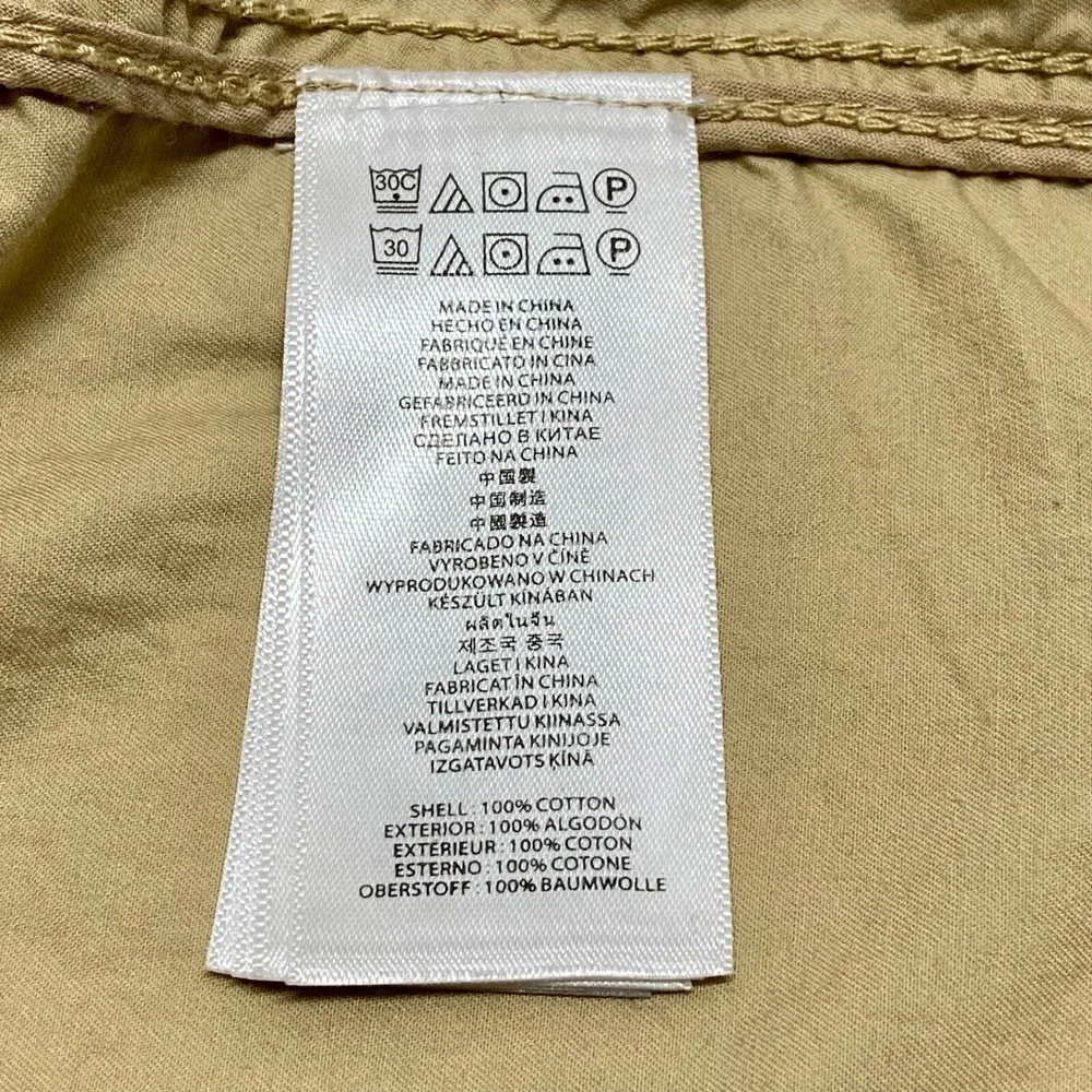 Michael Kors Utility Jacket Women's XS Tan Lightweight Hooded Adjustable Waist